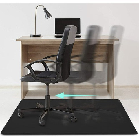 Protective mat under the chair 100x140cm RUHHY - black