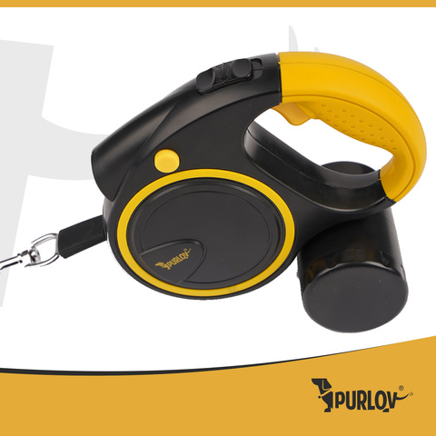 Automatická šňůrka na klíče s baterkou 5m Purlov 25965