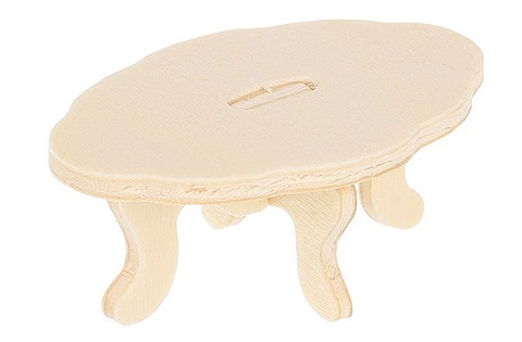 Set of wooden doll furniture, 34 pieces