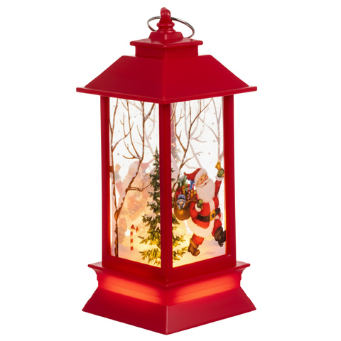 Rote LED-Weihnachtslaterne Ruhhy 26752
