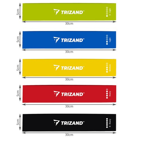 Exercise band set - 5pcs Trizand 21955
