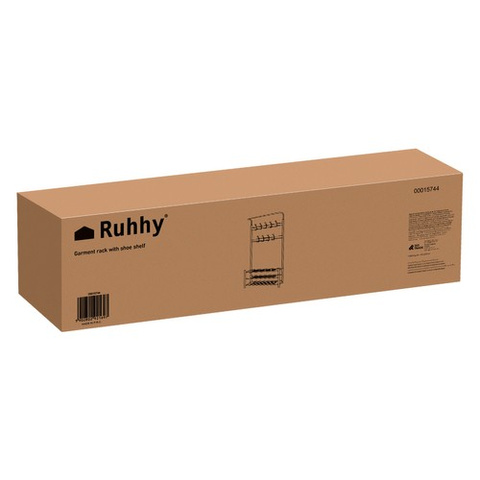 Kleiderbügelständer mit Schuhablage 15744