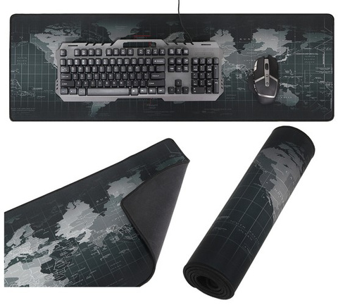 Clavier et tapis de souris gris