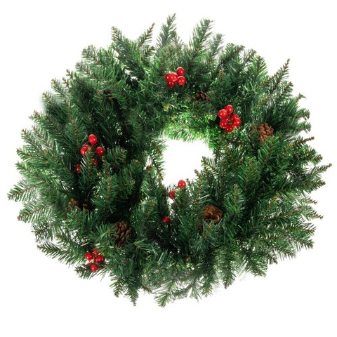 Couronne de porte de décoration de noël, ornement décoratif, épaisseur 60cm, XXL