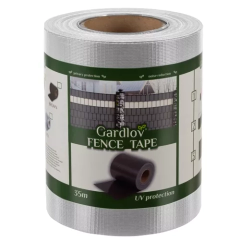 Fencing tape 19cmx35m 450g/m2 gray 23697