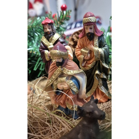 Figurines de Noël pour la crèche - lot de 10 pièces. Ruhhy 