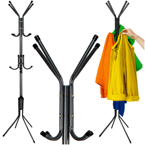 Pastatoma drabužių kabykla 170 cm - juoda Ruhhy 26362