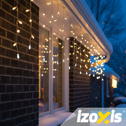 Outdoor lights 100LED 4m Izoxis 26858
