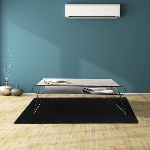 Protective mat under the chair 100x140cm RUHHY - black