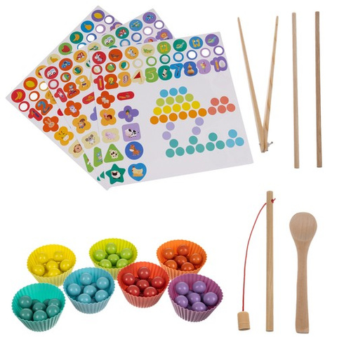 Wooden puzzle - beads DU17252