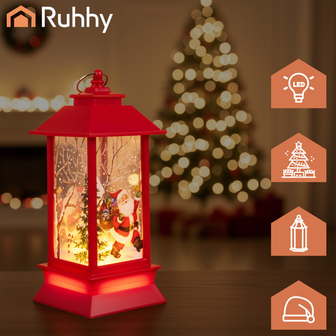 Red LED Christmas Lantern Ruhhy 26752