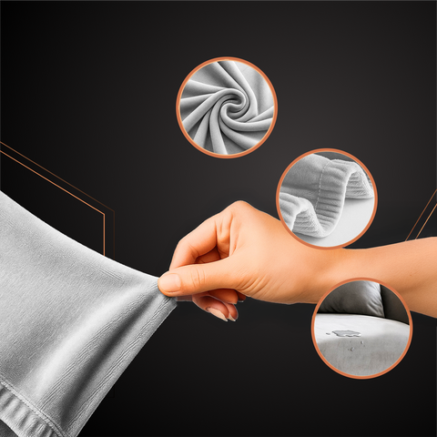 Ruhhy 26035 light gray sofa cover 145-185cm