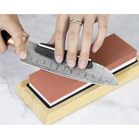 Sharpener for Kitchen Knives Chisels Water Stone Sharpening Stone + Strap RUHHY 23763