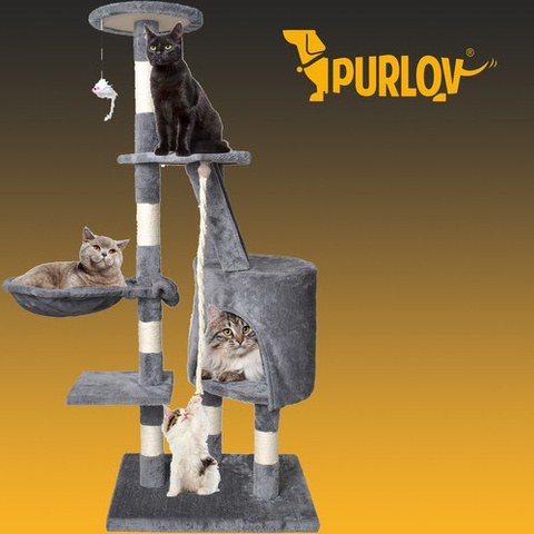 Cat tree 118cm gray
