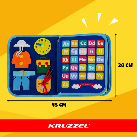 Манипулятивная книга - синяя Kruzzel 26881