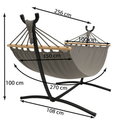 Garden hammock 200x150cm Gardlov with frame 25466