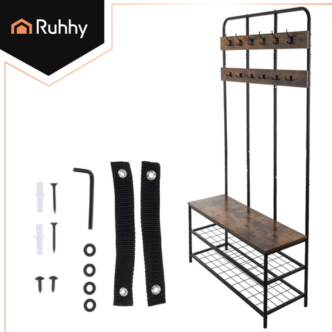 Standing shelf with hanger 182cm Ruhhy 27036