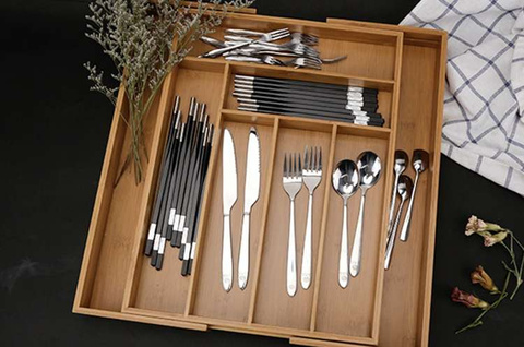 Bamboo drawer insert/organizer Ruhhy 19189