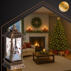 Latarenka świąteczna LED miedziana Ruhhy 26754