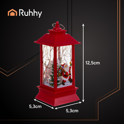 Lanterne de Noël à LED rouge Ruhhy 26752