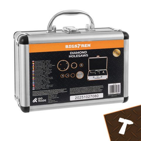 Diamond hole saws - set of 7 Bigstreen 27080