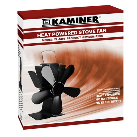 5ti lamelový krbový ventilátor