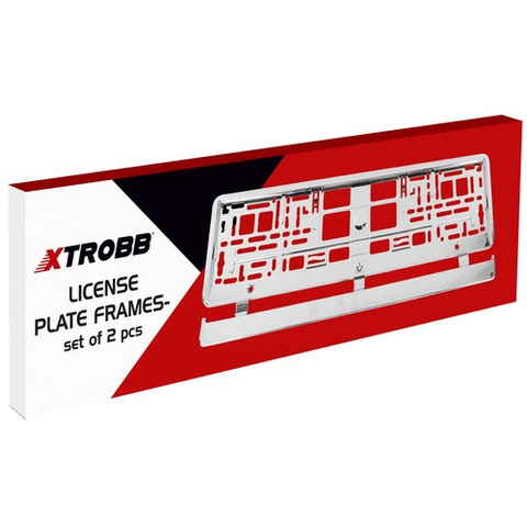 Cadre de plaque d&#39;immatriculation 2 pcs. Xtrobb 22048