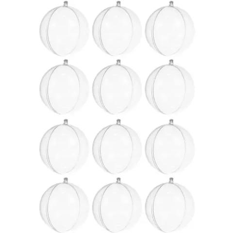 Boules transparentes - lot de 12 Ruhhy 20508