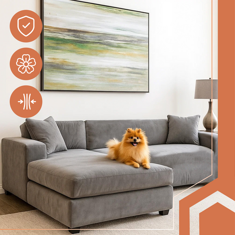 Housse de canapé 190-230 cm gris foncé Ruhhy 26181