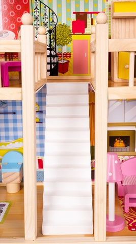 Wooden dollhouse - villa D11252