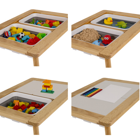 Kruzzel 26366 Sensory Table with Chair