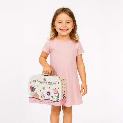 Service à thé pour enfants dans une valise 26367