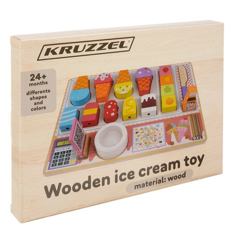Kruzzel 22494 Wooden Ice Cream Parlor