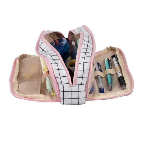 Trousse triple pliable - à carreaux Maaleo24514