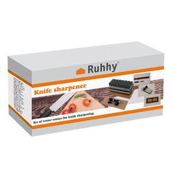 Sharpener for Kitchen Knives Chisels Water Stone Sharpening Stone + Strap RUHHY 23763