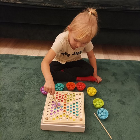 Wooden puzzle beads 22403