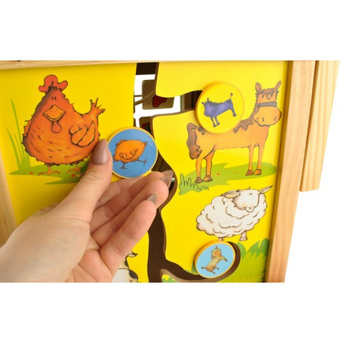 Wooden pusher - Educational cube 22606