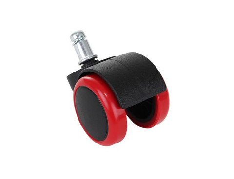 Office chair wheels - 5 pcs - red