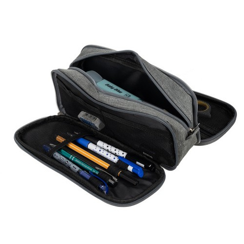 Triple folding pencil case - gray Maaleo 24512