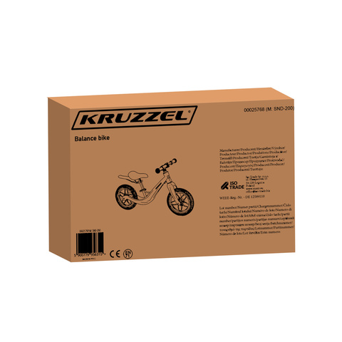 Беговел розовый Kruzzel 25768