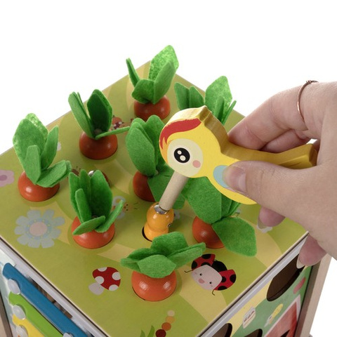 Wooden educational cube - Kruzzel sorter 22566