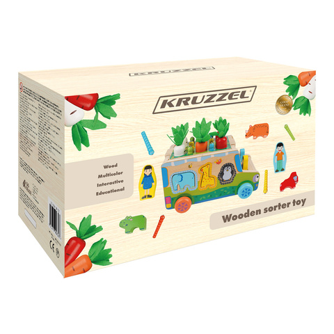 Sorter - autko drewniane Kruzzel 26250