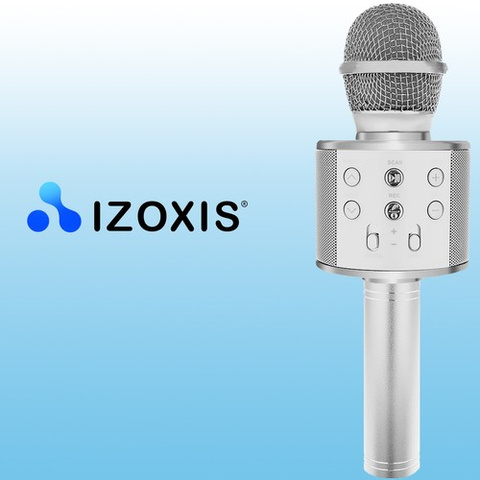 Microphone karaoké - argent Izoxis 22188