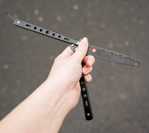 Butterfly Knife for Training - Black