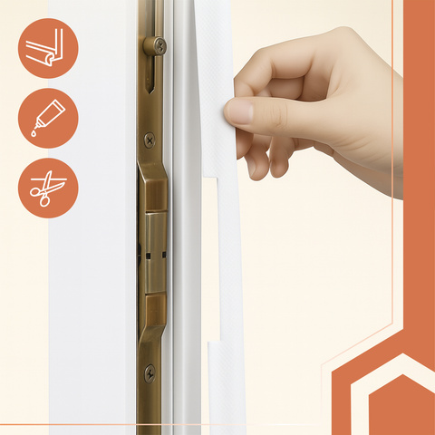 Bílé těsnění proti průvanu Ruhhy 26271