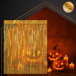 Rideau décoratif 2x1m doré Ruhhy 26173