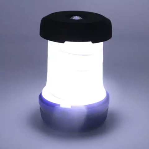 Lampe touristique pliable 2en1 - bleue