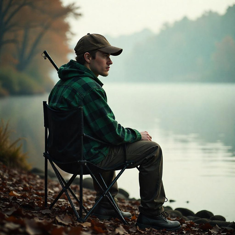 Fishing table + two chairs 25468