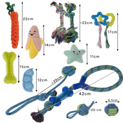 Dog chew toy, tug - set 25384