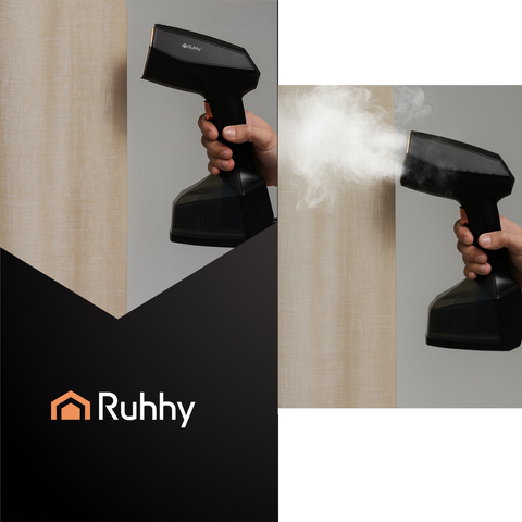 Черный отпариватель для одежды Velira Ruhhy 26901 мощностью 2000 Вт